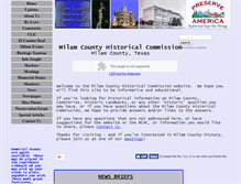 Tablet Screenshot of milamcountyhistoricalcommission.org